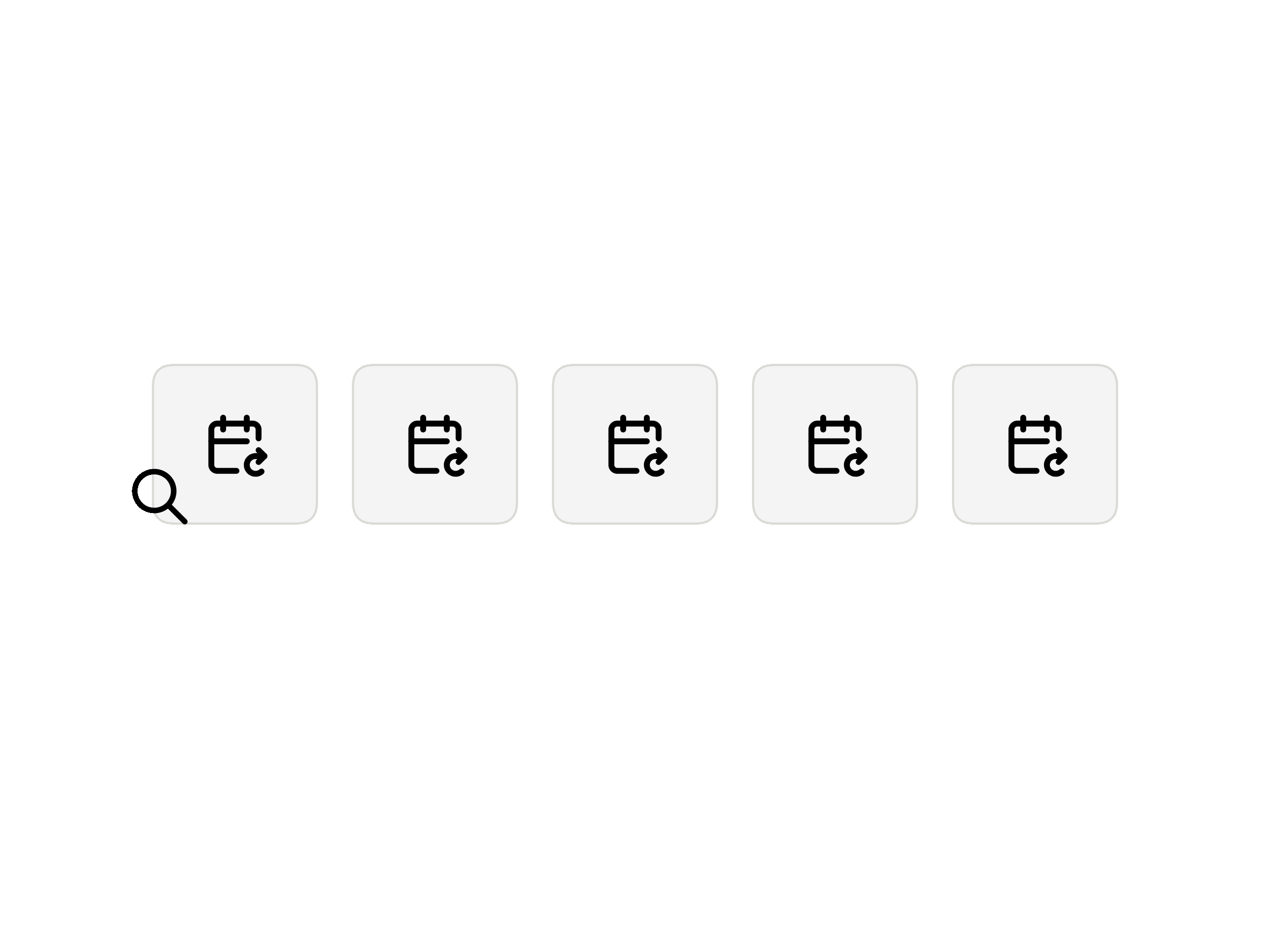 Animation of a search scanning maturing facilities and opening a prepared review with key points and approve or decline buttons